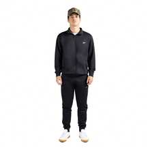 Conjunto Reebok Tracksuit Vector para Hombre Chamarra Cierre Completo y Pantalón Deportivo de Ajuste Regular Tejido Suave Logotipo Vector Minimalista Calentamientos Entrenamiento y Casual - Negro - Ver 2