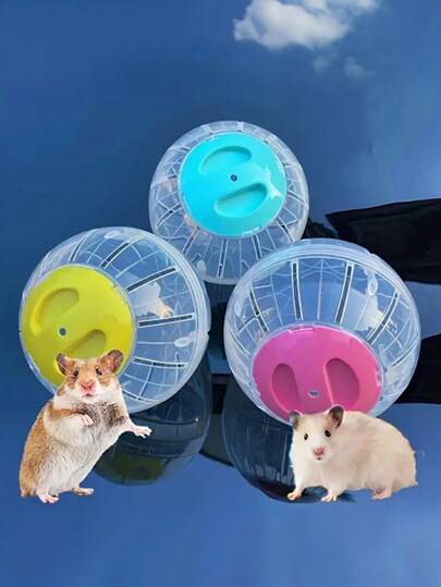 1pc Small Pet Exercise Ball - Transparent PP Material Hamster Running Toy, Outdoor Toy For Rodents And Mice, Multiple Colors Available, Hamster Play Time, Fun Design, Sturdy Structure