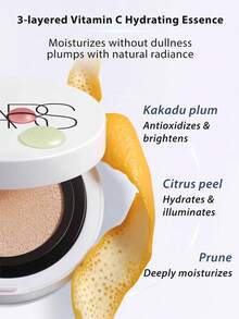 NARS [迷你] 光反射精华气垫粉底液 # 5g / 自然、亮泽妆效 / 光彩闪耀 & 锁住水分 / 中等、可叠加遮瑕 / 三重 C 精华：即时/长效亮泽、24 小时保湿、无缝色素、屏障 - New - 5g - 查看 3