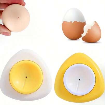 3 Pcs Of Cute Magnetic Egg Piercers & Shellers, Magnetic Egg Piercer For Raw Eggs With Magnetic Base And Safety Lock, Hard-Boiled Egg Shell Remover, High-Quality Hard-Boiled Egg Piercer, Egg Piercing Tool - Easy To Use, Food- Polypropylene (PP) Egg Piercer With Safety Locking Mechanism, Quick And Piercing - Perfect For Home Cooking