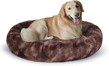 Oval Calming Donut Cuddler Dog Bed, Shag Faux Fur Washable Round Pillow Pet Bed For Small Medium Dogs (XXL(43"X34"X8"), Light Brown), Popular In 2025 - Nâu2021 - Xem 10