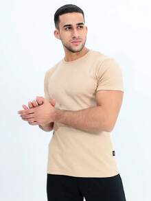 Men T-Shirts - Beige - View 6