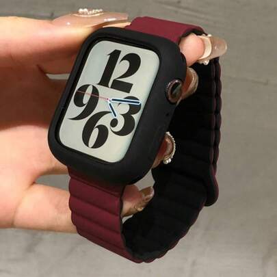 2条装磁吸式纯色运动表带，兼容 Ultra 2 49mm 44mm 45mm 46mm 42mm 40mm 46MM 42MM 49MM 45 41 44 42 38 S11 10 9 8 7 SE 6 5 4 3 2 1，可调节表带