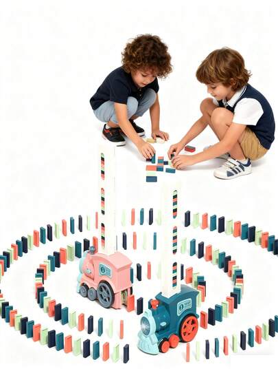 Ensemble de train électrique puzzle amusant pour enfants - blocs de construction créatifs, amusement sans fin ! Cadeau d'Halloween et de Noël. Petit puzzle de train, voiture électrique de placement automatique, jouet de blocs de construction pour fille, tableau d'affichage