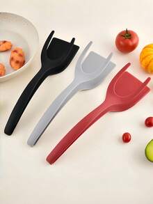 1 Peça Escumadeira e Clipe de Bife 2 em 1, Escumadeira Multiuso Antiaderente para Cozinha, Clipe de Bife, Clipe para Churrasco, Espátula para Panquecas, Pinça Escumadeira para Ovos, Escumadeira para Frigideira de Cozinha, Pinça Escumadeira para Frigideira, Ferramenta de Clipe de Alimentos para Assar, Adequada para Bife, Pão, Peixe Frito, Panquecas, Ovos, Torradas, Tortillas de Milho, Sanduíches, etc.