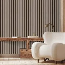 A Roll Of 3D Style Ceiling Stickers, Self-Adhesive Wood Grain Wallpaper, Mainly Suitable For Ceilings, Ceilings, And Floors. It Is A Detachable And Re Adhesive Wallpaper, Perfect For Decorating Living Rooms, Kitchen Tailboards, And Bathrooms. - Brown - View 8