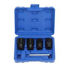 1/2" Locking Wheel Nut Remover Stud Bolt Impact Twist Socket Extractor Tool Set - Default - View 1