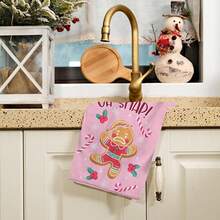 2/4/48 piezas Paños de cocina vintage navideños - Ultra suaves y absorbentes de poliéster con diseños de árboles de Navidad, hombres de jengibre, bastones de caramelo y letras - Perfectos para decoración navideña, regalos de Año Nuevo, decoración de cocina y decoración de fiestas