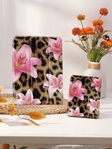 Kingsung 豹纹百合花纹平板电脑保护套，兼容 iPad 9.7/10.2/10.5/10.9/12.9/Pro 11（第十代），兼容 Kindle Paperwhite（第十二代，2024 年发布）和 2022 年 Kindle（第十一代），柔软防震，支持智能支架/自动唤醒/睡眠功能。豹纹保护套。 - 彩色 - 查看 9