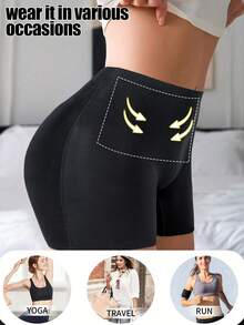 Tummy Control Shape Solid High Waist Shortie For Women Breathable Compression Panties With Anti Grip Comfortable Snug Fit Antiexposure Norollwaistband Shorts Body Shaping Underwear Snug Fit Shorts Pants