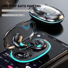 Wireless Invisible Earbuds Hidden Headphones For Side Sleepers Invisible Sleep Earbuds For Sleeping Sleep Small Tiny Mini Bluetooth Headphones Earphones Ear Buds For Small Ears - Black - View 7