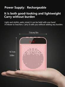 A Headworn Microphone Loudspeaker Voice Amplifier Recorder Mic Speaker Audio Mini Wired Microphone For Teachers Tour