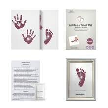 Milestone Inkless Hand And Footprint Kit, Newborn Baby Footprint Ink Pad For Dog Paw Print Kit, Clean Touch Baby Foot Printing Kit, No Ink Baby Footprint Ink Pad, Newborn Inkless Pad Baby Shower Easter Gifts Things For Girls/Boys - Black - View 38