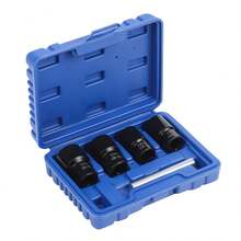 1/2" Locking Wheel Nut Remover Stud Bolt Impact Twist Socket Extractor Tool Set - Default - View 9