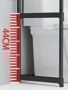 No-Drill Bathroom Toilet Storage Rack, Freestanding Toilet Organizer - White - View 6