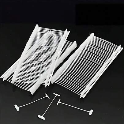 2000 pezzi Aghi per macchina da cucire industriali a forma di croce, resistenti, con filettatura rapida, adatti per etichette di abbigliamento, cucito di indumenti - compatibili con pistole da cucire - senza necessità di stick di colla - forniture per cucito all'ingrosso, sarti, produttori, artigiani, spilli di stile industriale, manica in plastica durevole (5mm, 8mm, 12mm, 15mm, 25mm, 35mm)