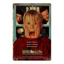 2D Flat - 1 Piece Family Exclusive Movie Poster Metal Wall Art - Retro 2D Flat Design, Durable Iron Decorative Sign, Suitable Home, Kitchen, Bar, Garden And Farmhouse, 8x 12inch , Classic Holiday Theme With Kevin McCallister And Muf Man, Room Decoration - Nhiều màu - Xem 7