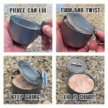 P-38 Can Opener And P-51 Can Opener With Chains US Shelby Stainless Steel Openers Stamped With US Shelby Co. - StainlessSteelMetal - View 5