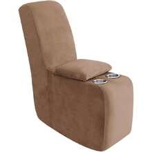 7-Piece L Shape Sectional Recliner Sofa Covers, Velvet Stretch Reclining Couch Covers For Reclining L Shape Sofa, Thick, Soft, Washable (Sand, 1 Console Cover),24502631