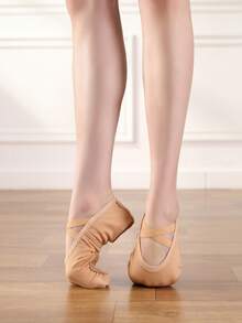 Men'S Four-Sided Elastic Ballet Shoes, High-Elastic Jazz Dance Shoes, Yoga Shoes, Indoor Practice Shoes, Socks Ballet Shoes, Cheerleading Rhythmic Gymnastics Shoes - Brown - View 2