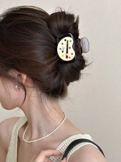 Personalized Hair Claw For Women, Hair Accessory Claw, Hair Claw, Small Artist Street-Style Ladies' Hair Claw, Fashionable And Classic Versatile Claw, Suitable For Half-Up Or Full-Up Hairstyles, For Thick Hair, Elegant And Stylish Hair Claw, Versatile, Fashionable, Elegant, Suitable For Daily Use, Holiday Parties, Evening Events, Can Be Worn As An Accessory, A Perfect Gift For Girls During Festivals, Hair Accessory And Headwear. Winter Claw Clips Elegant Hair Clips Fashion Hair Clutch