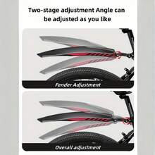 1set Adjustable Road Mountain Bike Tire Front/Rear Mudguard Set