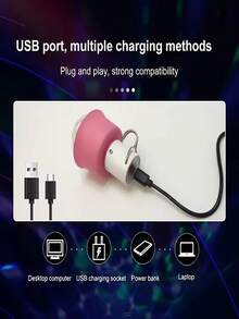 Luz ambiente mini recargable LED - Lámpara colgante portátil USB con cambio de color y activación por sonido - Ideal para dormitorios, habitaciones y fiestas