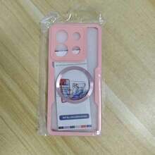 Hadaasi 1个粉色磁吸手机壳，内置屏幕保护膜，[兼容无线充电] 360°全方位防震保护壳，[亲肤材质 & 防刮设计] 兼容 17 Pro/17 Pro Max/Air/17 和 Galaxy S26 Ultra/S26 Plus/S26/S25 Ultra，国际版，非国内版 - 粉色 - 查看 48