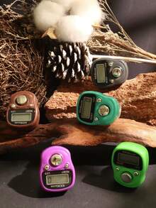 1pc/5pcs/10pcs LED New Ring Counter, Ramadan, Christmas, Halloween, Holidays, New Year, LED Electronic Manual Button Counter, LED Compact Mini Portable Ring Counter - Multicolor - View 7