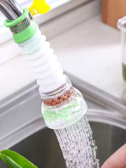 Adjustable Faucet Shower Head Adjustable Spray Heads Faucet Sprayer With Pull-Out Hose & Rotating Spray Head Adjustable Splash-Free Kitchen Sink Sprayer With Filter Swivel Retractable Splash-Resistant Design Kitchen Faucet Spray Head Vegetable Washing Quickconnect Mechanism Perfect For Home Kitchens