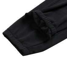 Under Armour 亚太Terry OG 96男士休闲裤-黑色，简约宽松舒适抽绳腰带刺绣Logo运动裤，弹性腰带+内置抽绳针织抓绒休闲裤 6010098-001 - 黑色 - 查看 4