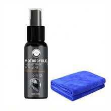 Motorradhelm Anti-Beschlag- & Anti-Regen-Spray, Nano-Beschichtung für langanhaltende Klarheit, wasserabweisende Technologie für schnelles Trocknen und verbesserte Sichtbarkeit, geeignet für Motorradhelme, Rückspiegel, Autoscheiben, Brillen usw.