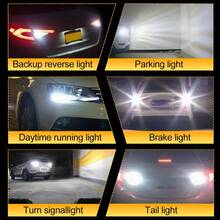 TOAUTO 2Pcs 25W 3000LM W16W T15 LED Reverse Lights White Canbus For Car Backup Lamp Tail Brake Lights Super Bright Mini Size 12V - T15 - View 7