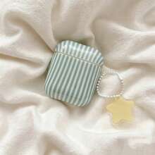 1pc Unique Cute Striped Protective Case For AirPods Pro 1/2/3/4 Bluetooth Earphones