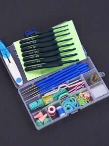 16 Sizes Crochet Hooks Set For Beginners, Ergonomic Soft Grip Crochet Needles Kit, Suitable For Crochet Learners, Great Gift For Women - Multicolor - View 2