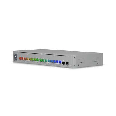  Керований PoE адаптер Ubiquiti Pro Max 16 L3 Gigabit Ethernet (10/100/1000) з живленням через Ethernet (PoE) сірого кольору