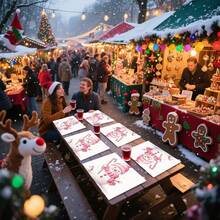 1 pieza/4 piezas/6 piezas/100 piezas Vajilla con patrón de muñeco de nieve rosa navideño, aislante térmico, de poliéster lavable a máquina, vajilla protectora, decoración central, decoración diaria para sala de estar familiar, adecuada para decoración de reuniones grupales - Multicolor - Ver 8