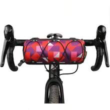 Bolsa para manillar de bicicleta, Bolsa delantera para bicicleta Fram Storage Roll Bag Mountain Road Bikes Shoulder Bag Ciclismo Accesorios - Verde - Camuflaje Rojo - Ver 2