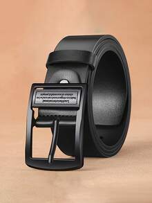 Cinturón de cuero con hebilla de pasador para hombres, cinturón de cintura retro con hebilla de aleación giratoria, cinturón de pantalones casual clásico de moda, mejor regalo de Navidad para novio o papá