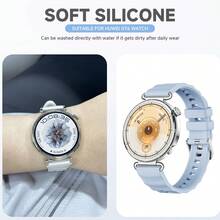 Correa de silicona de 18 mm compatible con Huawei Watch GT6 GT5 de 41 mm, banda deportiva suave compatible con Huawei Watch GT4 de 41 mm/GT5 Pro de 42 mm - 18mm - Ver 11