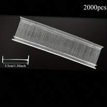 2000 件重型缝纫机针 - 工业快速穿线，适用于服装标签、服装缝合 - 兼容缝纫枪 - 无需胶棒 - （5 毫米、8 毫米、12 毫米、15 毫米、25 毫米、35 毫米） - 散装缝纫用品，适用于裁缝、制造商、工匠、工业风格针头、耐用塑料套 - Plastic Needle - 查看 16