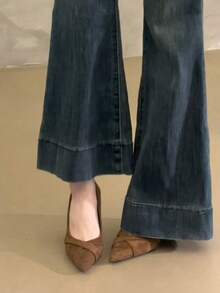 Zapatos de tacón alto con punta francesa y correas cruzadas, de tela, tacón fino y estilizado, estilo elegante de señora, nueva colección otoño 2025