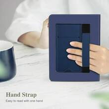 Fintie Kindle Case For 7"/6.8" Paperwhite (12th/11th Gen, 2024/2021), Kindle Colorsoft Signature – Slim Foldable Stand Cover With Hand Strap, Auto Sleep/Wake, Vintage Brown – Fits Kindle Case Paperwhite 12th Gen, 11th Generation, 7 Inch, With Handle & Card Slot - Hải quân - Xem 4