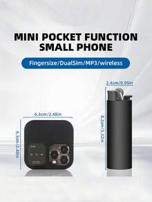 SOYES Mini 2G Dual SIM Basic Phone – Compact Travel & Backup Mobile Phone For Calls & Texts - Multicolor - View 9