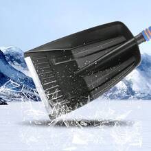 1pc Heavy Duty Multi-Function Manual Car Snow Shovel Set With Detachable Handle + Wide Shovel Head + Sturdy Aluminum Tube Design, Durable ABS Material, Car Accessories, Travel Tool, Suitable For Deep Snow Scenarios, Suitable For Vehicles / Snowboards / Patios / Driveways / Stairs, Efficient Winter Snow Removal Tool - Snow Shovel - View 7