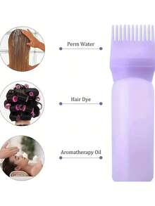 Hair Dyeing Bottle With Comb Shampoo And Applicator Tool-Easy And Precise Hair Color Application,Hair,Travel,Hair Products,Hair Tools,Hair Stuff,Barber,Barber Accessories,Barbershop,Hairdressing Equipment