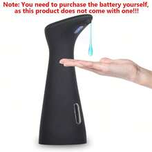 1pc Automatic Soap Dispenser For Home, Touchless Infrared Sensor Soap Liquid Dispenser, Suitable For Kitchen, Bathroom, Dining Room, Great Gift For Friends (Note: This Product Does Not Come With Batteries, You Need To Purchase And Install Them Yourself To Use It!)