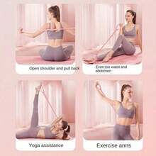 Elastic Resistance Bands For Yoga - Non-Slip Silicone Resistance Bands Suitable For Pilates, Physical Therapy And Home Gym - Multicolor - View 5