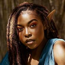 CLOUDRIVER Brown Tan Dark Ears - Halloween Renaissance LARP Masquerade Fairy Cosplay Ears Black Skin - E - Brown 6 Pairs Elf Ears - 查看 4