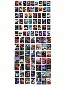 50/100 张 JDM 日本汽车海报贴纸，汽车改装文化，防水 PVC，适用于信封、汽车装饰、派对装饰、标签、贴纸、剪贴簿、笔记本电脑、行李箱、吉他、水瓶、手机壳、时尚装饰